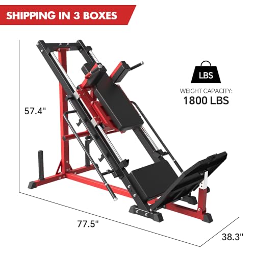 Adjustable Leg Press Hack Squat Machine for Home