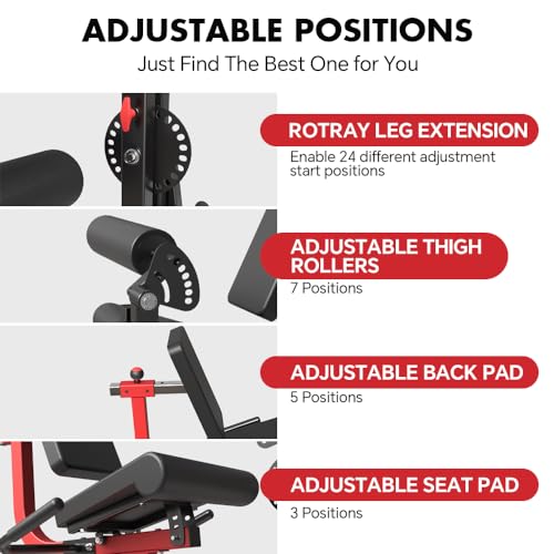 AYIYAKE 3-IN-1 Adjustable Leg Exercise Machine