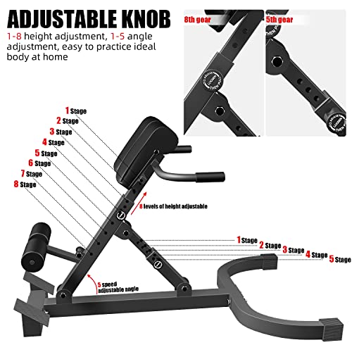 All-in-One Adjustable Multi-Functional Body Workout Bench (Black)