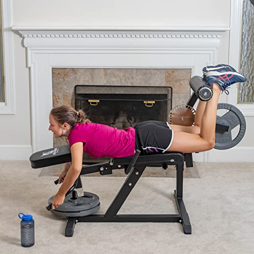 Adjustable Leg Extension and Curl Machine - Heavy Duty