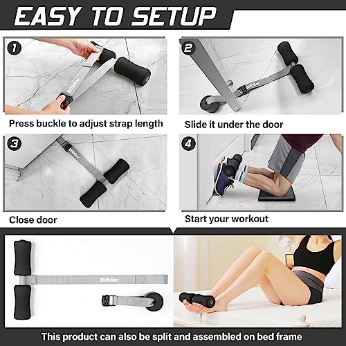 Adjustable Nordic Hamstring Curl Strap for Home Fitness