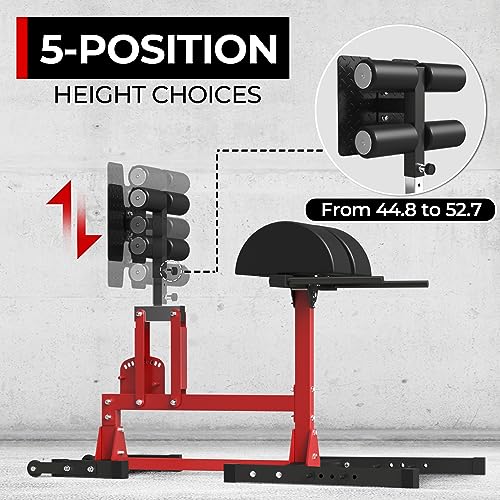 Adjustable Glute Ham Developer with Band Pegs