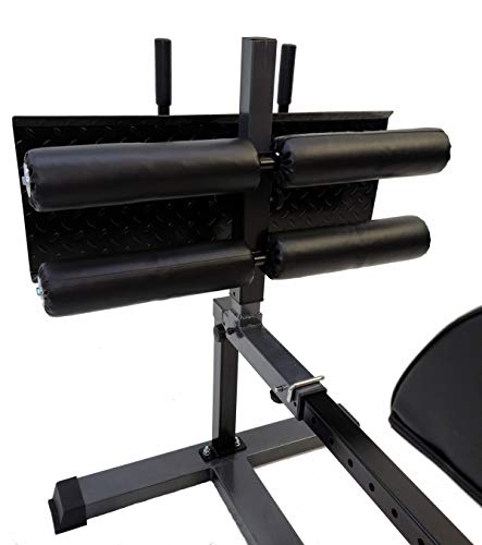 Adjustable Glute and Ham Developer Machine with Wide Deck