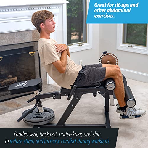 Adjustable Leg Extension and Curl Machine - Heavy Duty