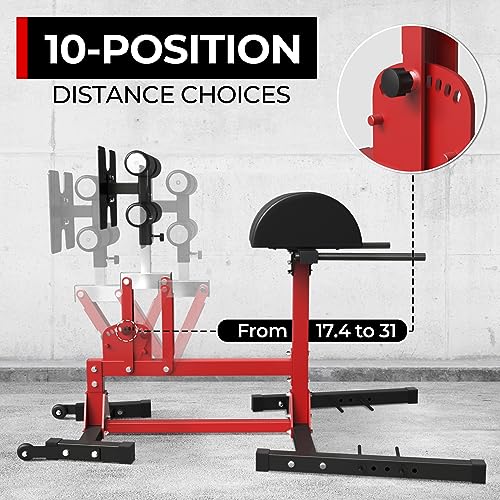 Adjustable Glute Ham Developer with Band Pegs