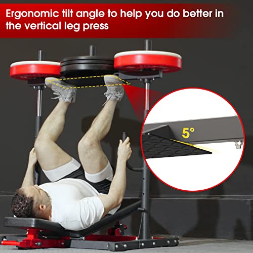 Vertical Leg Press Machine: Leg Strength Training Equipment