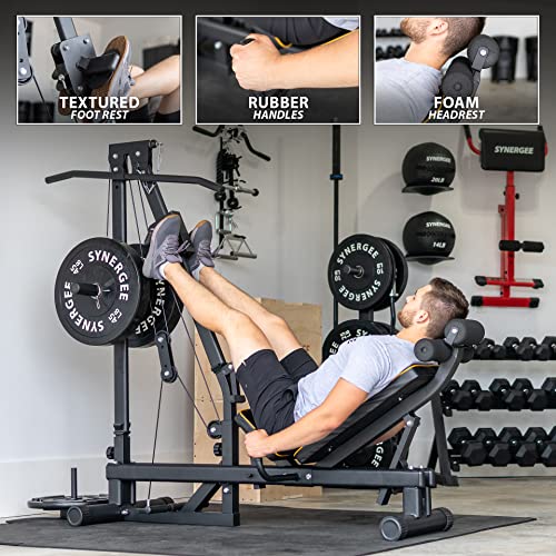 Synergee Leg Press Machine with LAT Pull Down