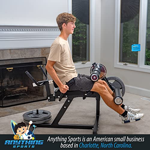 Adjustable Leg Extension and Curl Machine - Heavy Duty