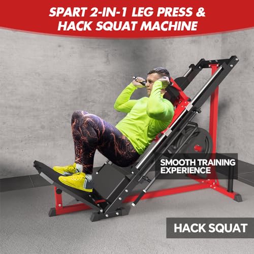Adjustable Leg Press Hack Squat Machine for Home