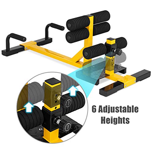 GYMAX 3-in-1 Sissy Squat Machine