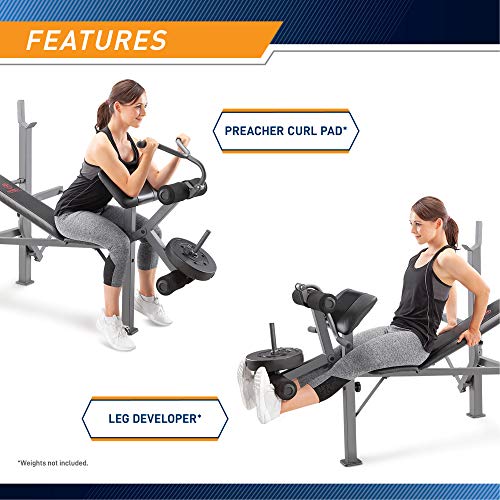Multifunctional Marcy Weight Bench with Leg Developer & Butterfly