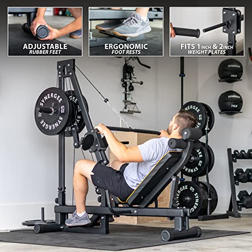 Synergee Leg Press Machine with LAT Pull Down