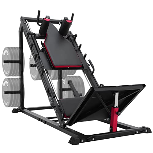 Leg Press Hack Squat Machine Combo - Home Fitness