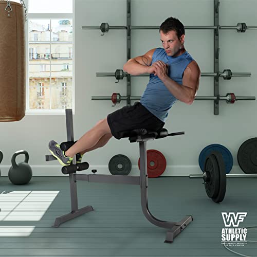 WF Athletic Supply Adjustable Hyperextension Ab Bench