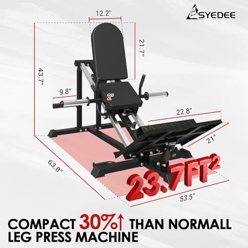 syedee Leg Press & Sled Machine, 900 LBS Capacity