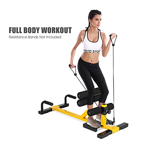 GYMAX 3-in-1 Sissy Squat Machine