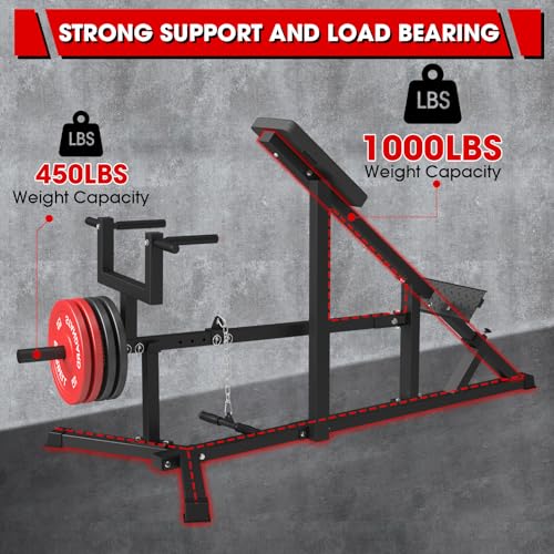 syedee T-Bar Row Machine with Multi Grip Handles