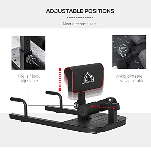 HOMCOM Sissy Squat Machine & Hip Thrust Bench