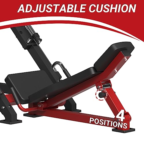 Syedee Leg Press Machine: Linear Bearing, Resistance Band Pegs