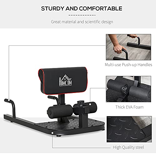HOMCOM Sissy Squat Machine & Hip Thrust Bench