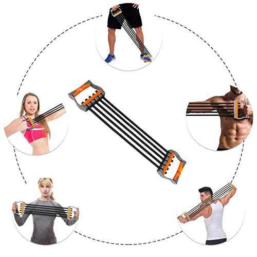 Adjustable Chest Expander for Home Gym - Black 120KG