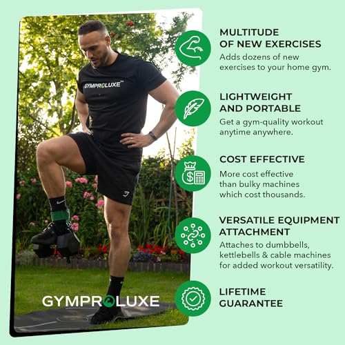 Gymproluxe Leg Weight Strap - Dumbbell Ankle Attachment