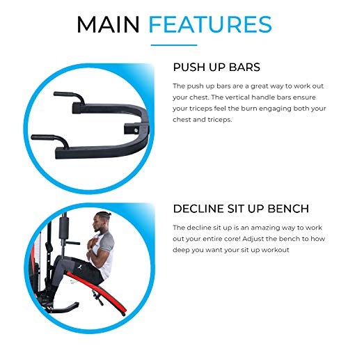 Fit4home Total Body Workout Station | Multifunctional Home Gym