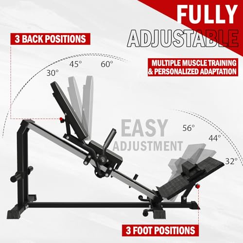 syedee Leg Press & Sled Machine, 900 LBS Capacity