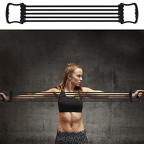 Adjustable 5-Tube Chest Expander for Home Gym