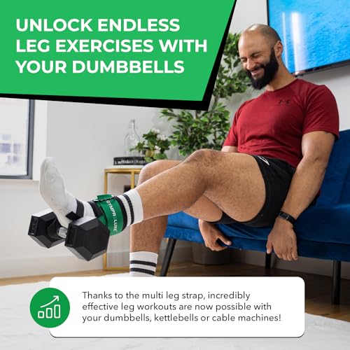 Gymproluxe Leg Weight Strap - Dumbbell Ankle Attachment