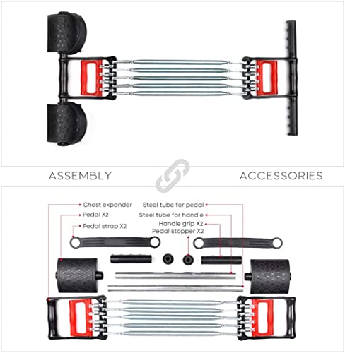 3-in-1 HighTech Home Fitness Equipment - Black