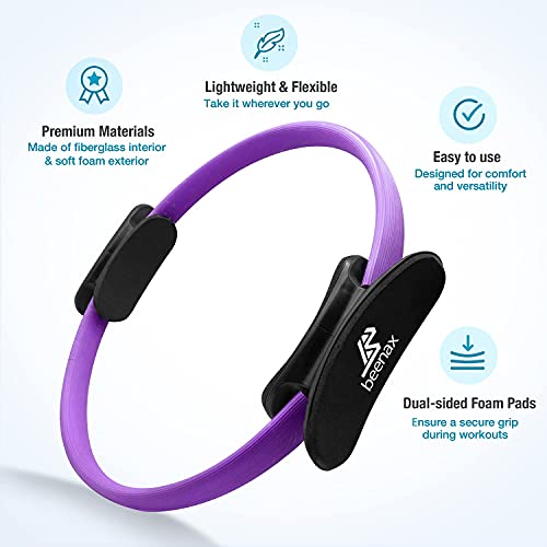 beenax Pilates Ring: Double Handle Fitness Magic Circle