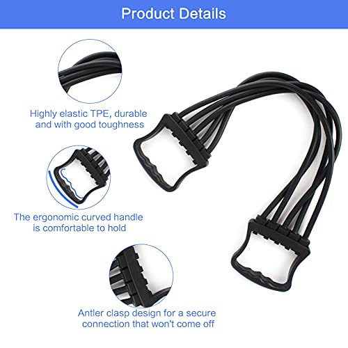 Adjustable 5-Tube Chest Expander for Home Gym