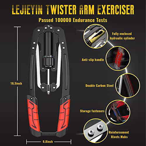 LEJIEYIN Adjustable Arm Exerciser - Hydraulic Power