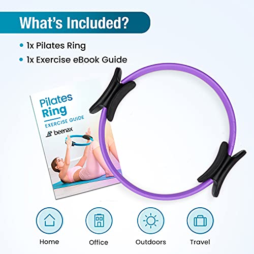 beenax Pilates Ring: Double Handle Fitness Magic Circle
