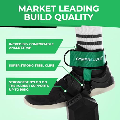 Gymproluxe Leg Weight Strap - Dumbbell Ankle Attachment