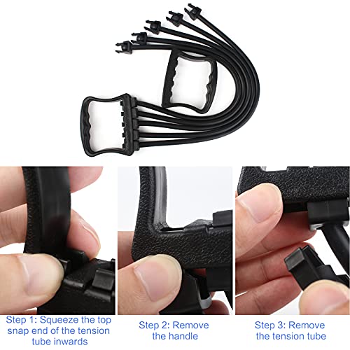 Adjustable 5-Tube Chest Expander for Home Gym