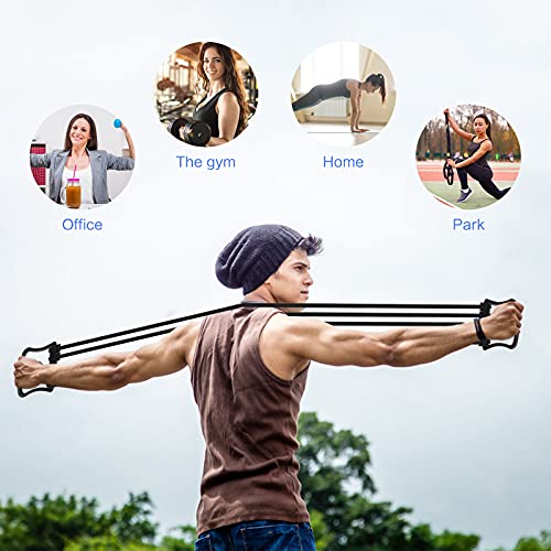 Adjustable 5-Tube Chest Expander for Home Gym