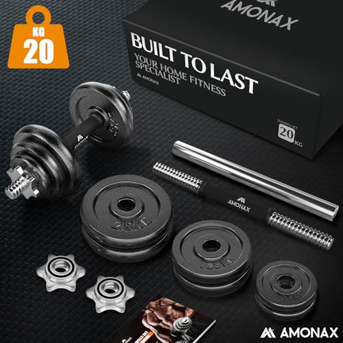 20kg Adjustable Cast Iron Dumbbell Set for Home Fitness