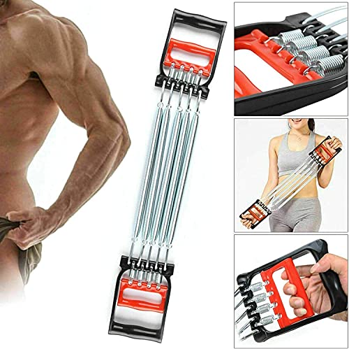 5-Spring Chest Expander & Hand Gripper