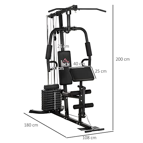 HOMCOM Multi Gym Machine for Full Body Strength Training