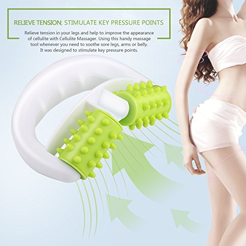 Cellulite Massager for Muscle Relief - Green/White