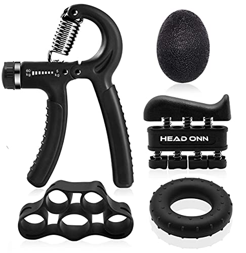 Hand Grips Strengthener: 5 Pack Forearm Workout Set