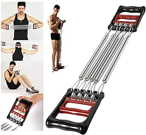 5-Spring Chest Expander & Hand Gripper