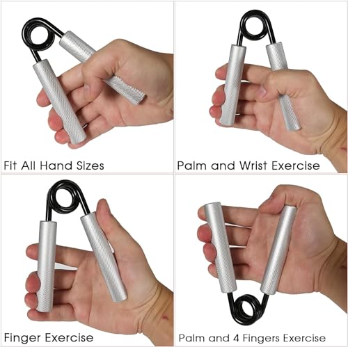 Heavy-Duty Metal Hand Grips - 3 Pack