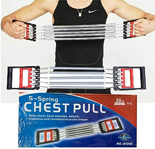 5-Spring Chest Expander & Hand Gripper