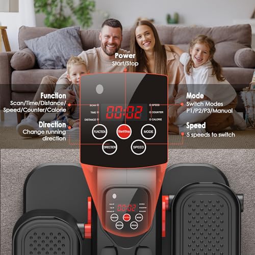 Compact Adjustable Resistance Elliptical for Home Office Gym