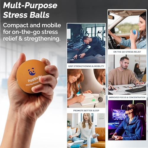 Adults' Tri-Density Stress Balls: Hand Therapy & Stress Relief