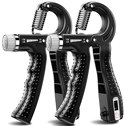 Adjustable Hand Grip Strengthener for Athletes - Black