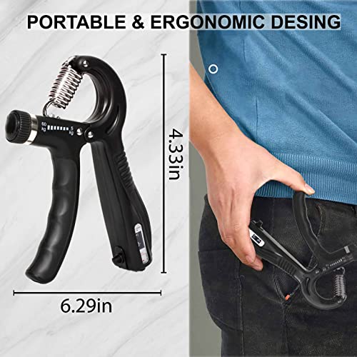 Adjustable Hand Grip Strengthener for Home Gym